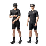 Rockbros Diamond Short Sleeve Cycling Jersey Size L - Black czarny \ l póló