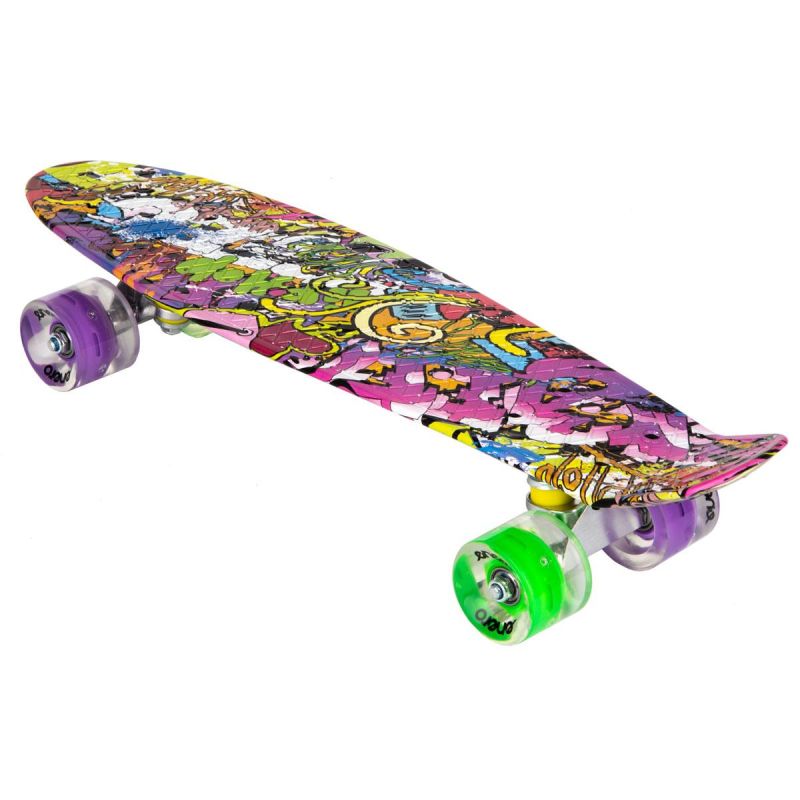 Enero Plastic Skateboard 22 Inches Graffiti Led skateboards