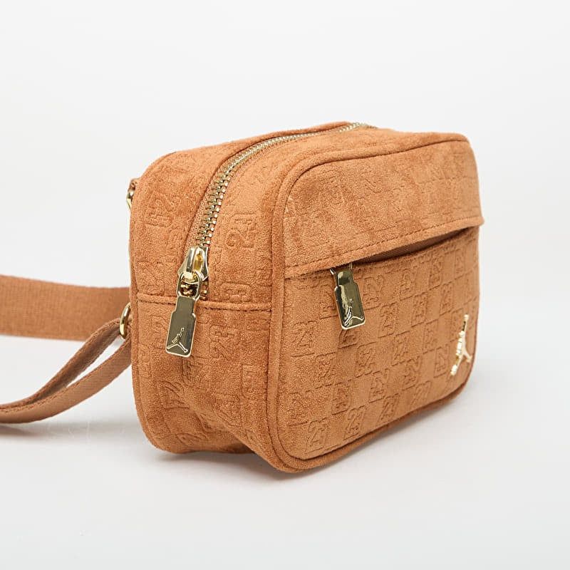 AIR Jordan Women's Suede Monogram Camera Bag Cognac - uniwersalny kiegészítő MA9207-X6X