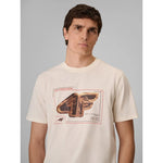 4F Men's regular printed T-shirt férfi póló 4FRSS26TTSHM4230-11S