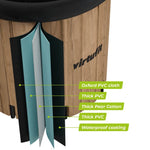Virtufit Ice Bath Xxl - 375 Liters - Imitation Wood - With Accessories Egyéb