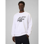 Men's sweatshirt without zipper and hood 4F 4FRAW25TSWSM2493-10S 3xl pulóver
