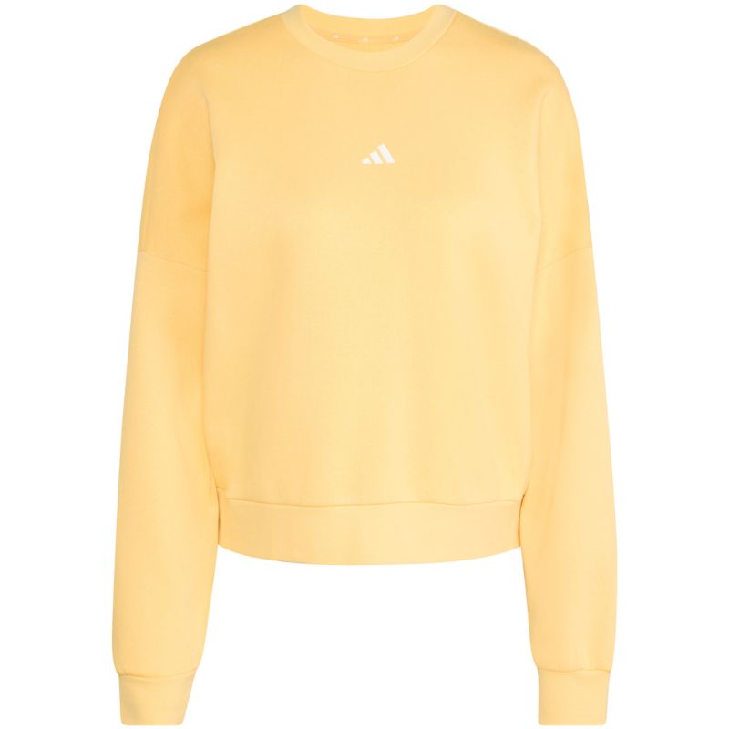 adidas Essentials Small Logo Feelcozy Women's Sweatshirt Yellow KC5278 2xs clothing