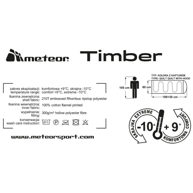 Meteor Timber Sleeping Bag uniw tourist equipment, sleeping bags 81152