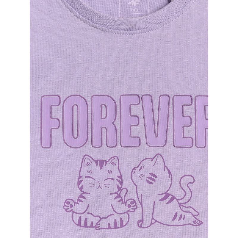 4F Girls' regular printed T-shirt póló 4FJRAW26TTSHF4240-52S