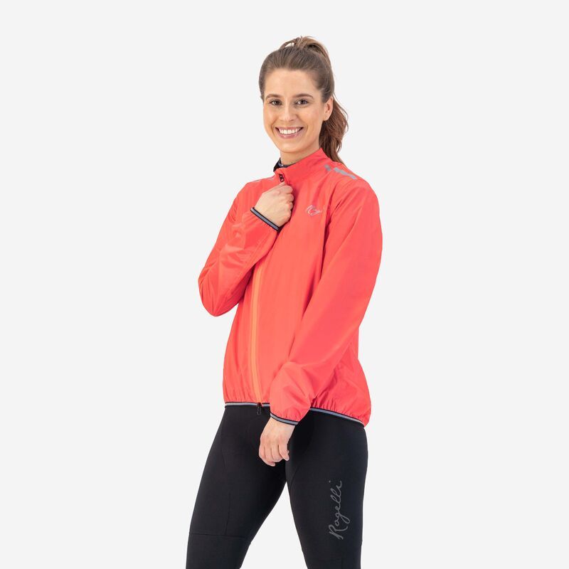 Rogelli women's raincoat ESSENTIAL korall dzseki
