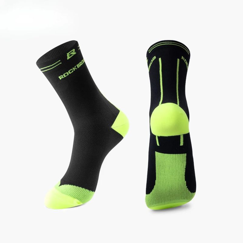 Rockbros sports socks -fluorescent fekete zokni