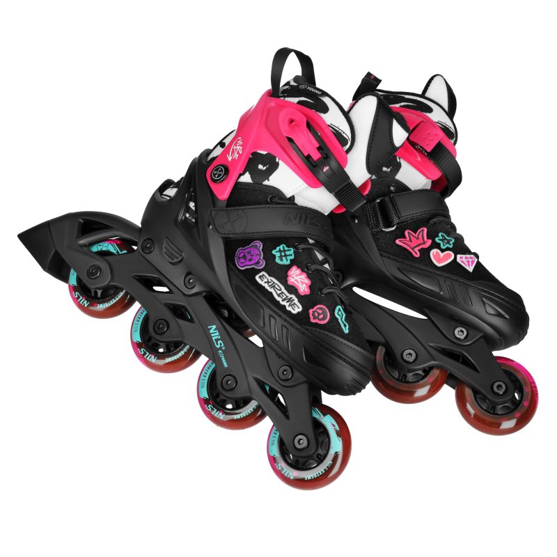 Na2053a Vibe Pink Roller Skates Size S(33-36) Nils Extreme rózsaszín görkorcsolya