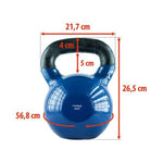HMS Blue KNV24 cast iron kettlebell 24kg kék kiegészítő 17-64-046