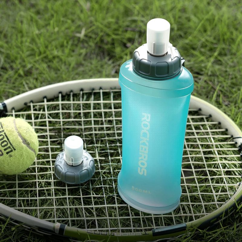 Rockbros 350017002 soft flask running water bottle 500 ml - light blue jasnoniebieski training equipment