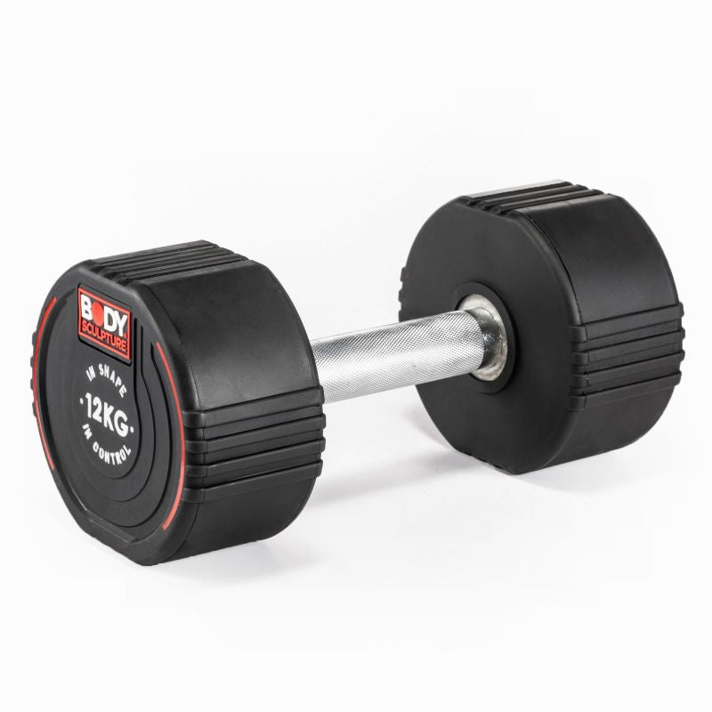Body Sculpture TPU dumbbell BW 133 12 KG fekete edzőfelszerelés BW13312KG