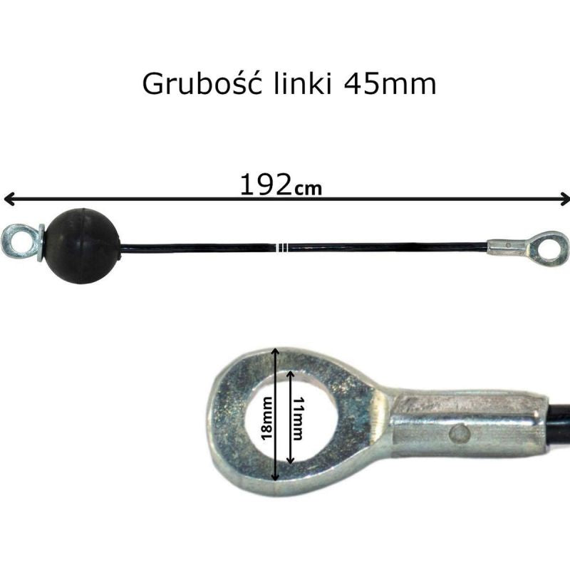 Enero Pro Steel Cable For Atlas 192cm Eyelet Steel Eyelet Rubber Bumper fekete túracipő GSP-1078830