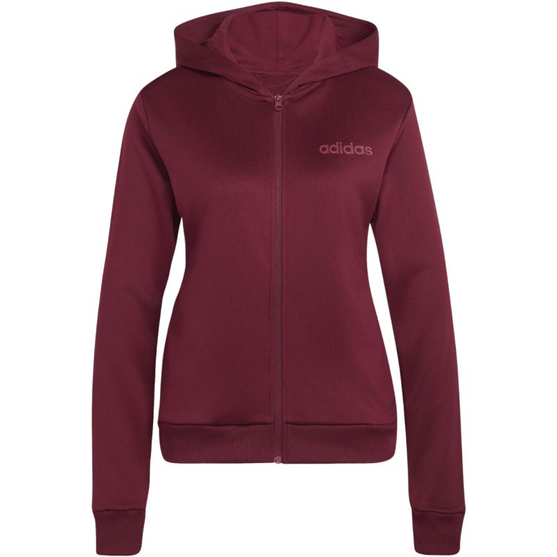 Adidas Women's Essentials Linear Burgundy Tracksuit 2xs szett KQ7588