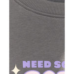 Oversized sweatshirt without a hood for girls 4F 4FJRAW25TSWSF2438-22S pulóver
