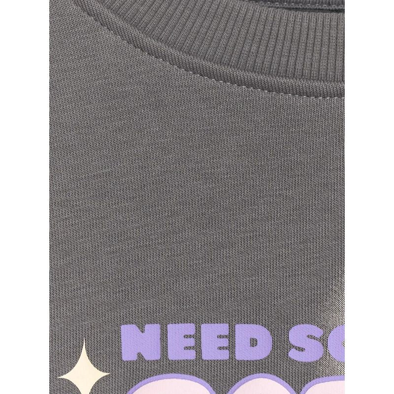 Oversized sweatshirt without a hood for girls 4F 4FJRAW25TSWSF2438-22S pulóver