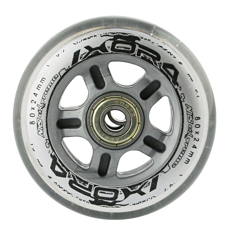 PU 80x24 82A (4 pcs.) + ABEC-7 (8 pcs.) NILS EXTREME SET transparent utcai cipő