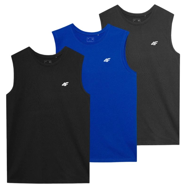 4F Men's sleeveless tank top (SET OF 3 T-SHIRT) 5xl póló