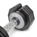Half Human Adjustable Dumbbell 10kg fekete edzőfelszerelés SFIT-P-HH30002