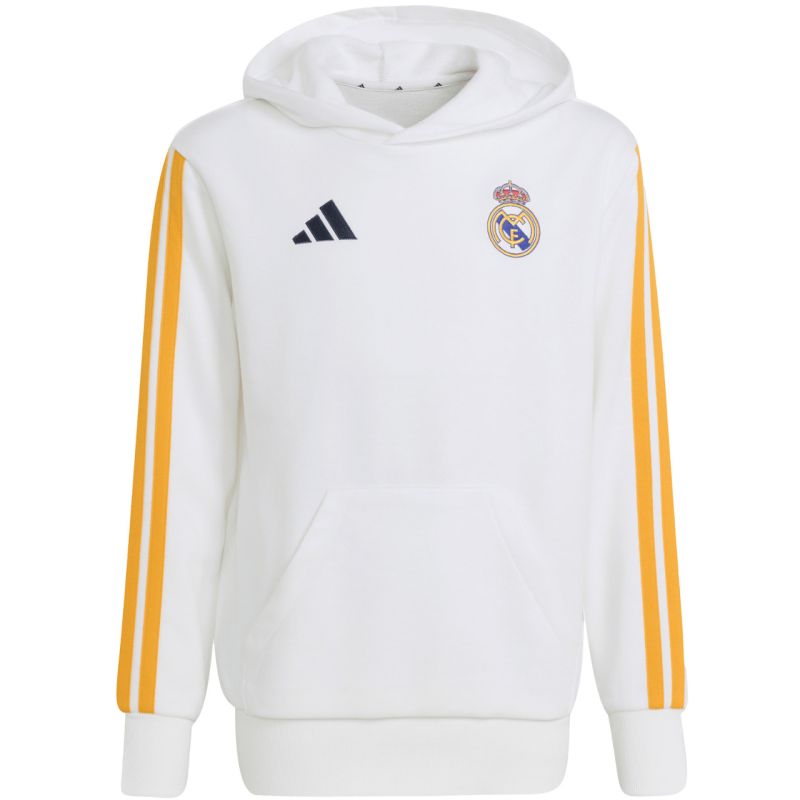 Adidas Real Madrid Kids Hoodie fehér kapucnis pulóver