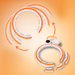 HMS Hhm21 Hula Hop White/Orange With Magnets, Tpe Protection And Weight + Counter narancssárga edzéssegítő 17-44-597