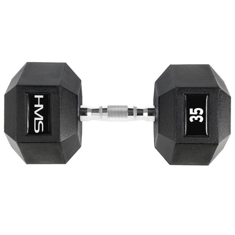 HMS Hex Pro 35 kg dumbbell fekete póló 17-66-125