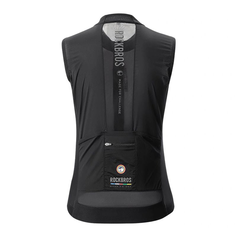 Rockbros ROAD TO SKY women's lightweight breathable cycling vest M - black m \ czarny mellény 0617003-211602