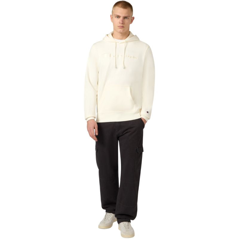 Champion Hooded Sweatshirt Cream 220782 YS084 bézs kapucnis pulóver