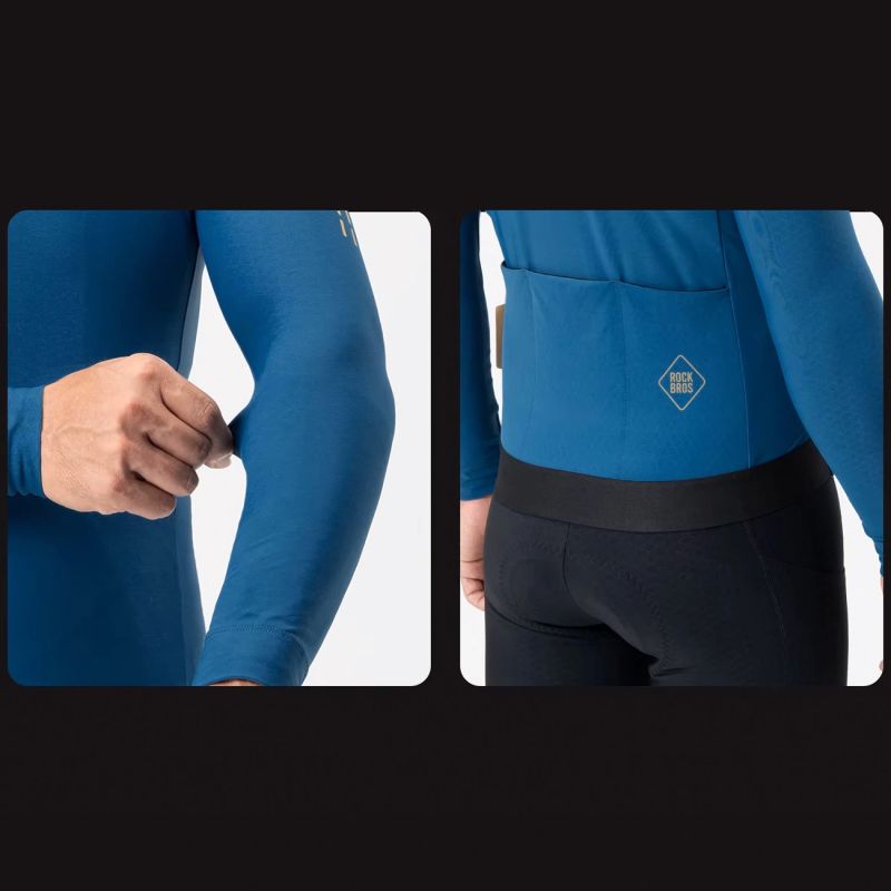 Rockbros Diamond Fall/Winter Cycling Size XXXL - Blue niebieski \ xxxl dzseki