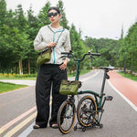 Rockbros W020-1 Foldable Handlebar Bicycle - Green zöld táska