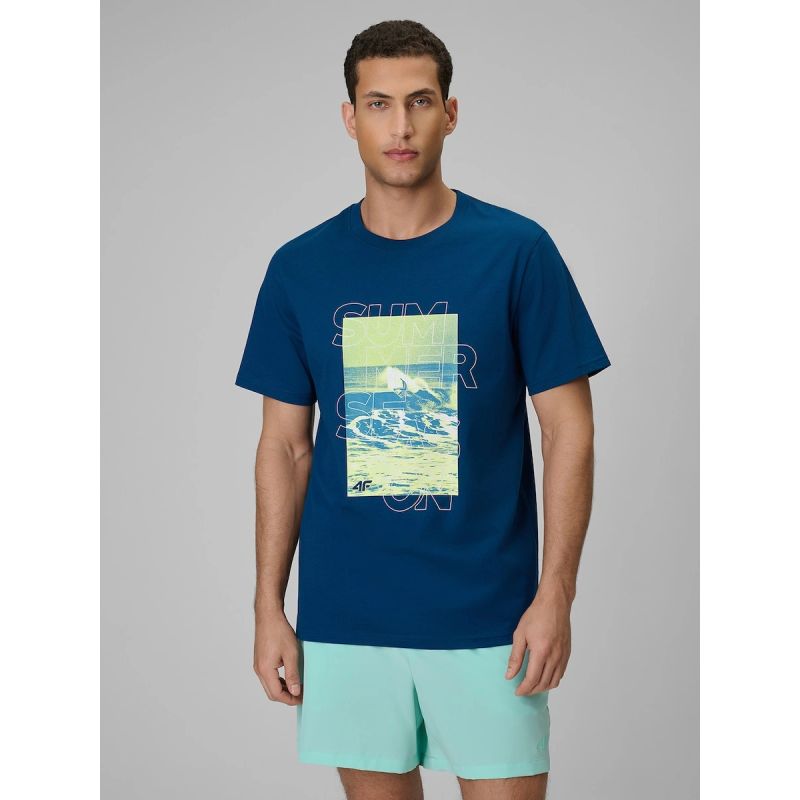 4F Men's regular printed T-shirt 3xl póló