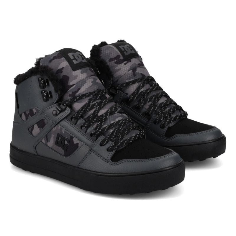 DC SHOES PURE HIGH TOP WC WNT DC01802021 Dark Gray fekete utcai cipő