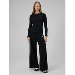 Women's long sleeve slim ribbed knit 4F