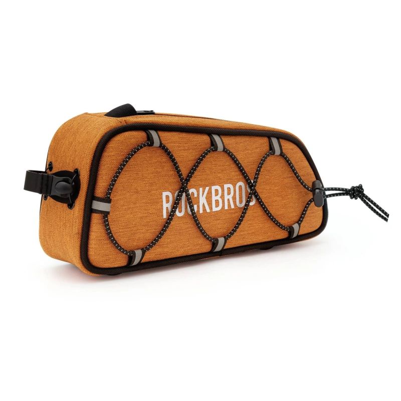 Rockbros 30120045004 ROAD TO SKY bicycle for the top frame tube, waterproof, 0.7L - orange pomarańczowy táska