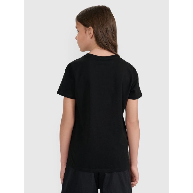 Girls' regular printed T-shirt 4F 4FJWSS25TTSHF2176-20S póló