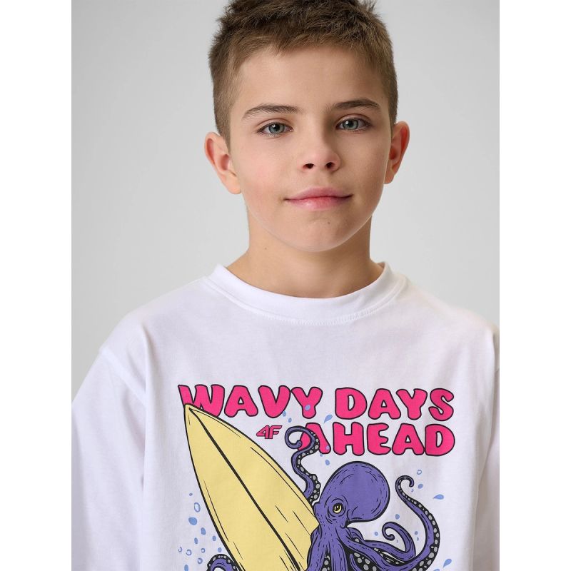 4F Boy's cotton T-shirt 158/164 ruházat 4FJRSS26TTSHM3904-10S