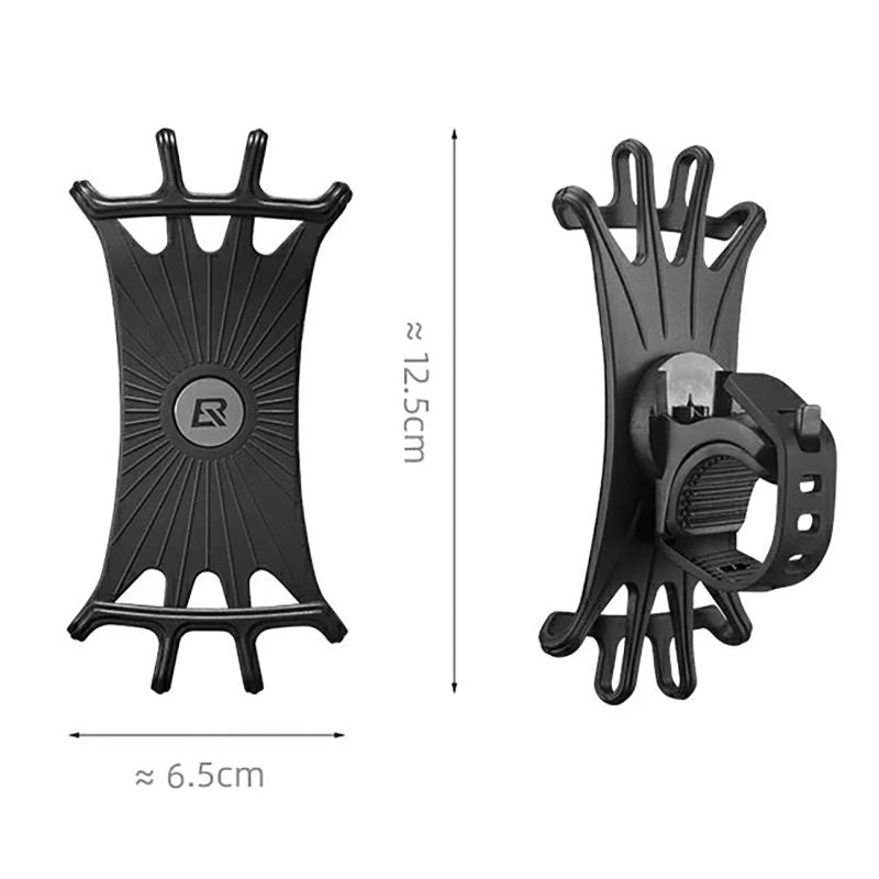 Rockbros LF436 Handlebar Clamp Phone Holder – Black czarny phones and accessories