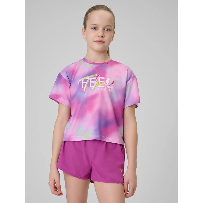 4F Girls' quick-drying sports T-shirt 158/164 póló