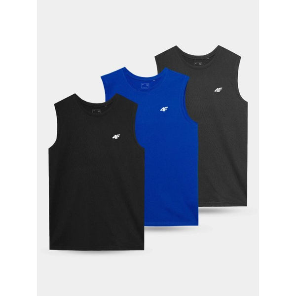 4f Men's sleeveless shirt (SET OF 3 T-SHIRT) 4FWSS25TSLEM288-90S General