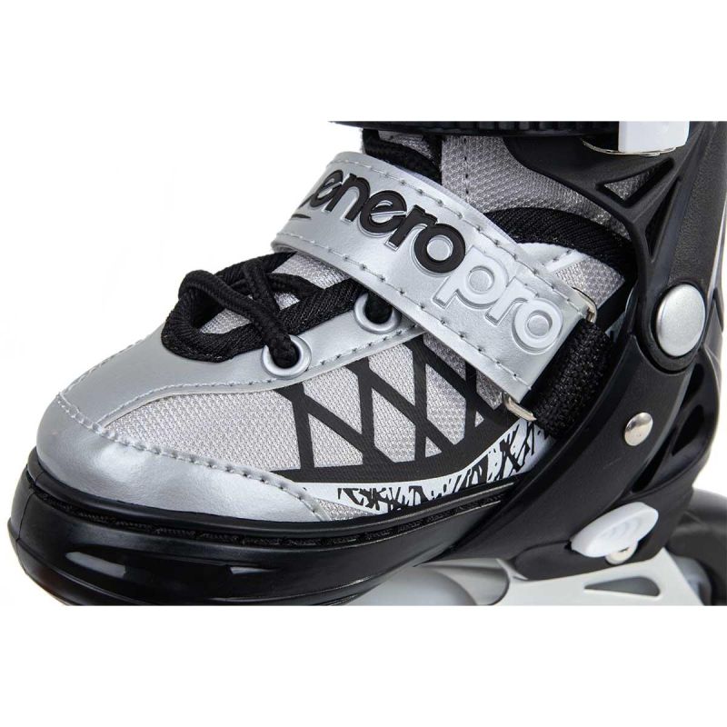 Enero Pro Roller Skates-Roller Skates-Ice Skating 4in1 Led 38-41 Gray szürke skates, roller skates