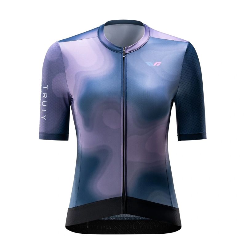 Rockbros 15110006003 TVI women's cycling jersey - navy blue sötétkék póló 15110006003-211660
