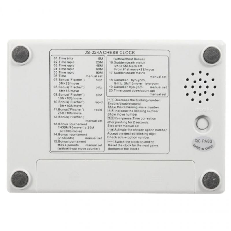 Smj JS-224A chess clock Kiegészítő