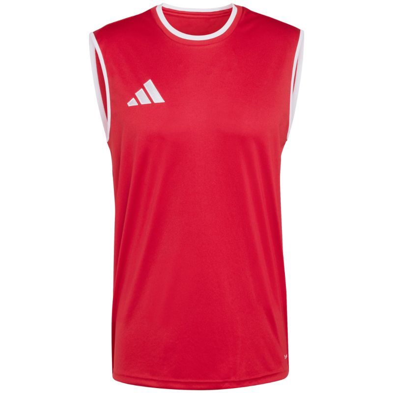 Adidas Entrada 26 Sleeveless Jersey Men's T-Shirt Red piros póló