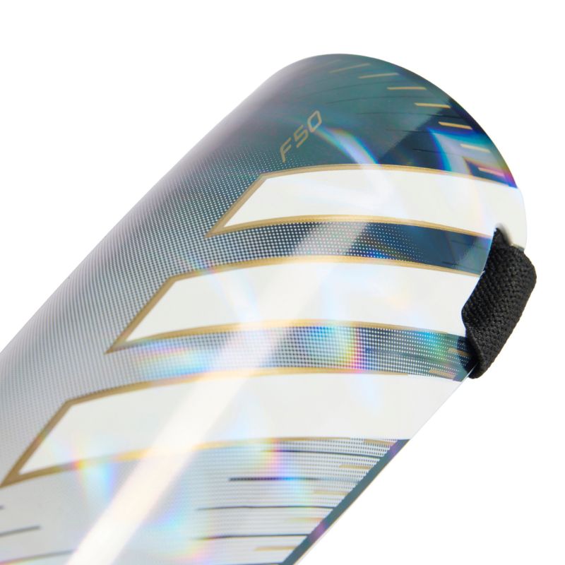 Adidas F50 Match Kids' Soccer Gray and fekete shin guards