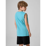 4F Boy's regular sleeveless T-shirt with print póló