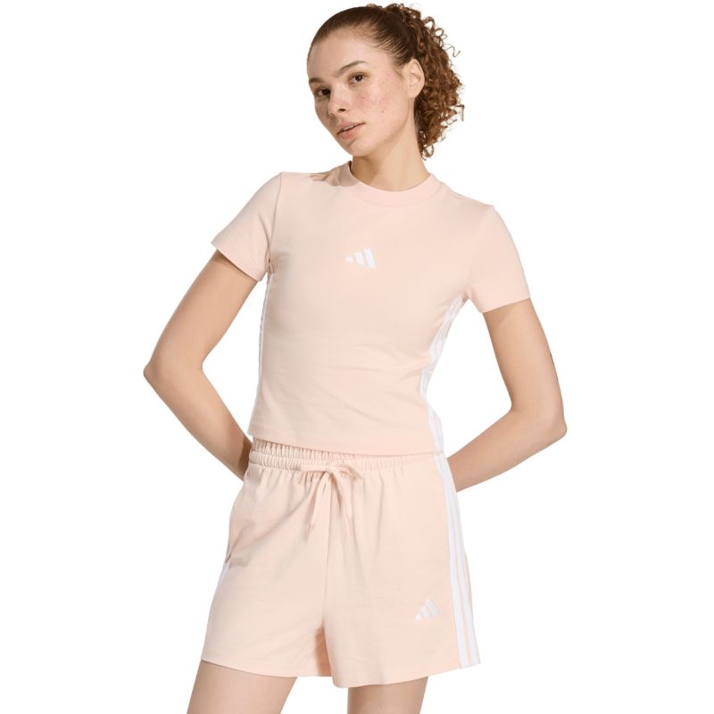 Adidas Essentials 3-Stripes Slim Baby T-shirt, Pastel Pink 2xs póló KD2343