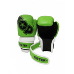 TOP TEN ROTT "GLOSSY BLOCK" Open Gloves jasnoniebieski+xs kesztyű