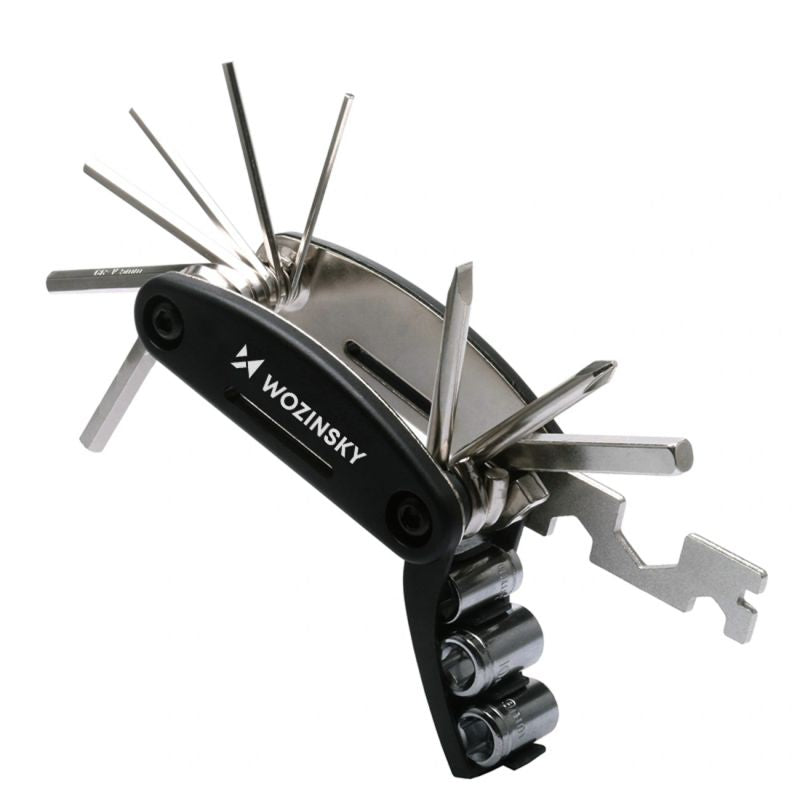 Wozinsky WWZ-01N 16-in-1 Multifunctional Bicycle Repair Tool Set - Black fekete készlet 304004-199007