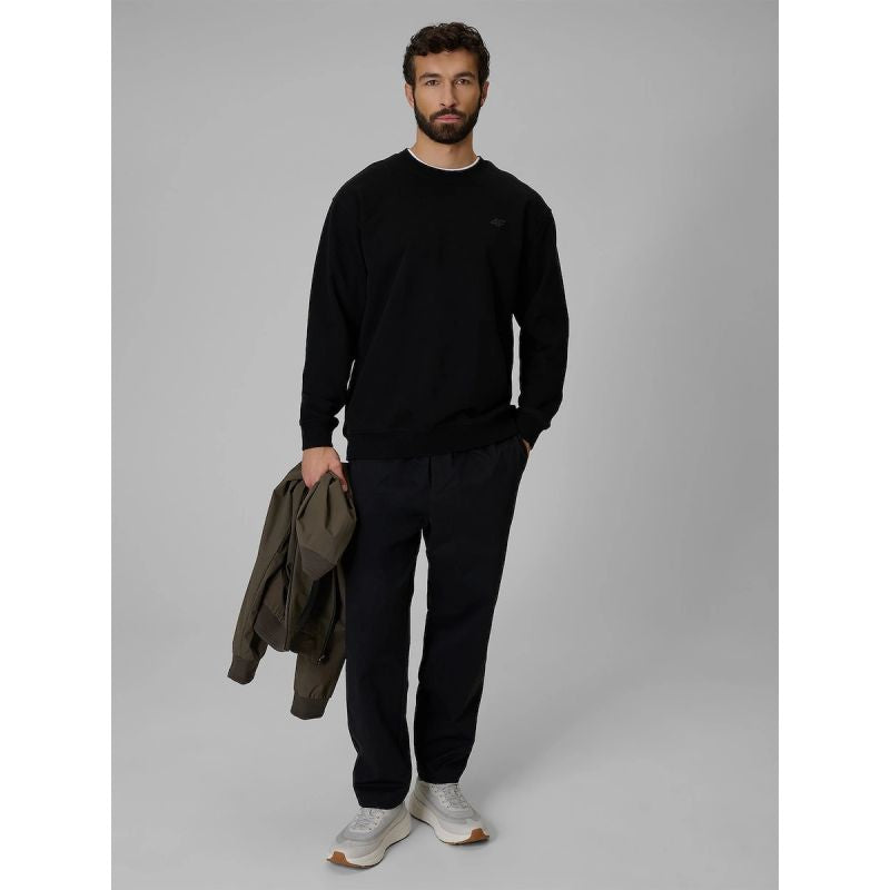 4F Men's regular sweatshirt without hood férfi kapucnis pulóver 4FRMM00TSWSM3059-20S