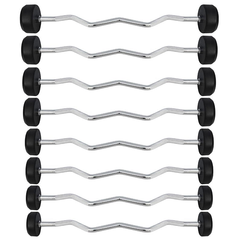 HMS Rubberized GSL-40 40 KG Fixed Barbell/Curl Bar súlyzó 17-58-021