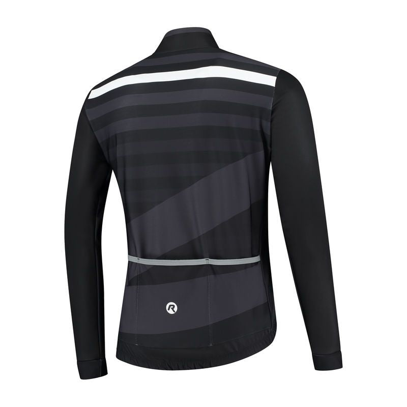 Rogelli winter STRIPE fekete dzseki